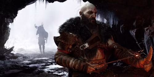 Kratos com uma adaga