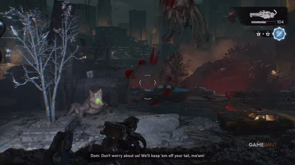 Bilefrog com a boca aberta em Gears of War: E-Day