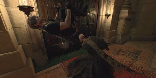 Leon faz um salto para tr&aacute;s em Resident Evil 4 Remake