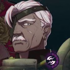 Homem de cabelos brancos em Fire Emblem: Fortune's Weave