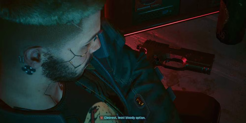 V encara sua arma